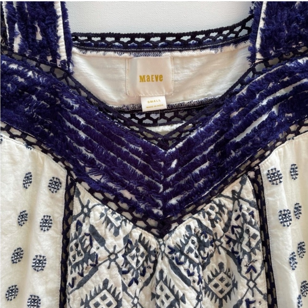 Anthropologie boho Palm Springs fringe top by Maeve NWT - Picture 6 of 10
